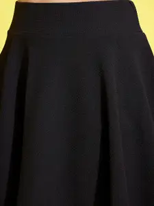 Clora Creation Pleated Flared Mini Skirt