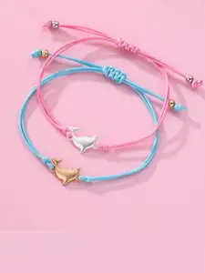 EL REGALO Girls Set Of 2 Wraparound Bracelets