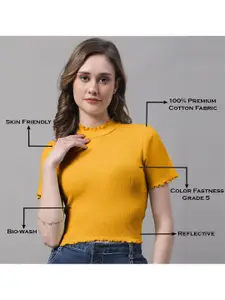 FBAR Pack of 2 Cotton Fitted Crop Tops