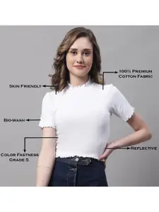 FBAR Pack of 2 Cotton Fitted Crop Tops