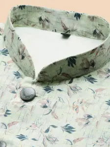 SHOWOFF Printed Slim-Fit Nehru Jacket