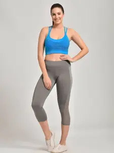 MAKCLAN Pack Of 2 Full Coverage Lightly Padded All Day Comfort Sports Bra