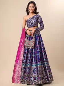 PURVAJA Ready to Wear Lehenga & Unstitched Blouse With Dupatta