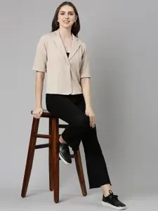 SHOWOFF Notched Lapel Single-Breasted Blazer