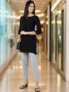 Kryptic Women Mid-Rise Pure Cotton Regular Fit Lounge Pants