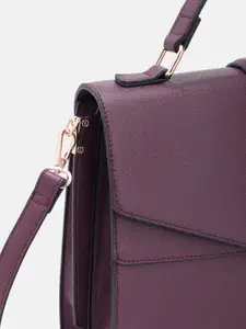 Allen Solly Abstract Textured Structured Satchel