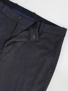 Arrow Men Micro Checks Super Slim Fit Trousers