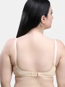 MAROON Full Coverage All Day Comfort Seamless Cotton T-shirt Bra