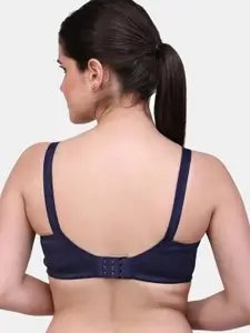 MAROON Full Coverage All Day Comfort Supper Support Cotton Minimizer Bra