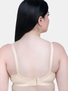 MAROON Full Coverage All Day Comfort Cotton Minimizer Bra