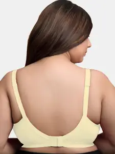 MAROON Plus Size Full Coverage All day Comfort Cotton Minimizer Bra