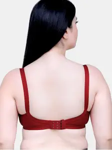 MAROON All Day Comfort Non Padded Medium Coverage Cotton Everyday Bra