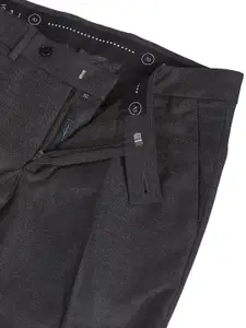 AD By Arvind Men Mid-Rise Twill Formal Trousers