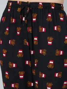 The Snug Studio Women Printed Mid-Rise Lounge Pants