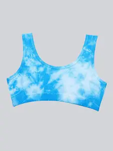 DChica Dyed Full Coverage All Day Comfort Non-Padded Cotton Workout Bra