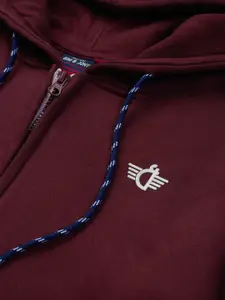 Gini and Jony Boys Typography Printed Fleece Bomber Jacket