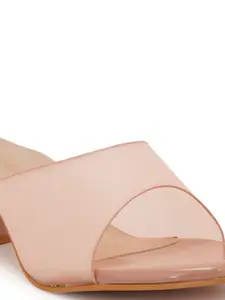 Style Shoes Open Toe Block Heel Mules