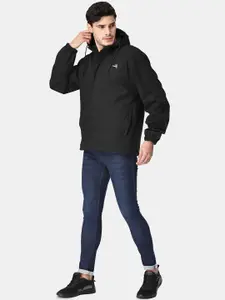 t-base Plus Size Hooded Rain Jacket