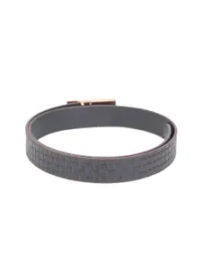 Calvadoss Men Textured Leather Belt