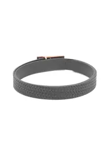 Calvadoss Men Textured Leather Belt
