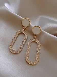 SALTY Gold-Plated Contemporary Drop Earrings