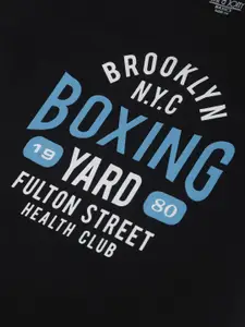 Gini and Jony Boys Typography Printed Cotton T-shirt