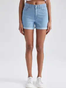 DeFacto Women Washed Denim Shorts