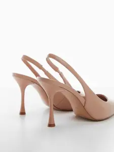 MANGO Women Pointed Toe Slim Heel Pumps