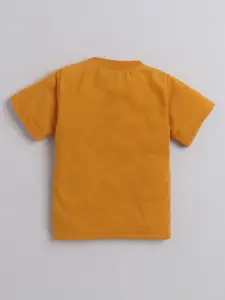 DKGF FASHION Boys Printed Pure Cotton T-shirt With Shorts