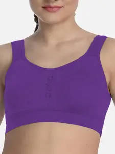 FIMS Pack Of 2 Seamless Non-Wired Non-Padded High-Support Dry-Fit Work-Out Bra