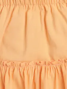 taffykids Girls One Shoulder Top With Skirt