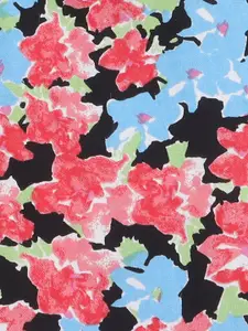 taffykids Girls Floral Printed One Shoulder Pure Cotton Crop Top with Palazzos