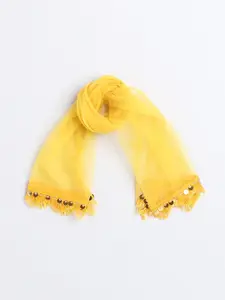 taffykids Girls Embellished Sequinned Ready to Wear Lehenga & Blouse With Dupatta