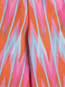 taffykids Girls Abstract Printed Top With Trousers