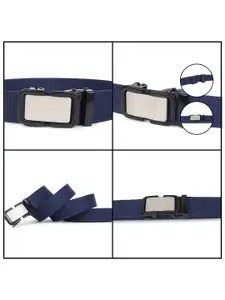 ZORO Men Textured Canvas Wide Belt