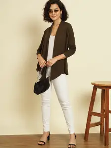 Trend Arrest Asymmetric Open Front Shrug