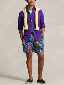 Polo Ralph Lauren Men Mid-Rise Graphic Printed Shorts