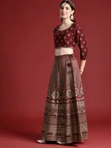 Anouk Ethnic Printed Ready to Wear Lehenga & Blouse With Dupatta