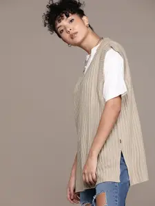 The Roadster Lifestyle Co. Ribbed Acrylic Sweater Vest