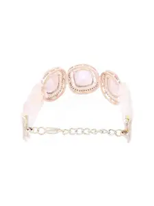 Zaveri Pearls Women Gold-Plated Link Bracelet