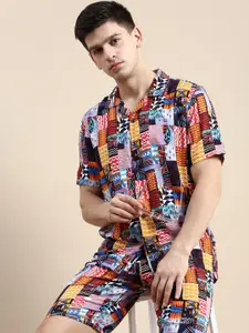 SHOWOFF Printed Shirt With Shorts