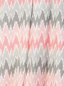 FASHOR Pink Ethnic Motifs Printed A-Line Kurti