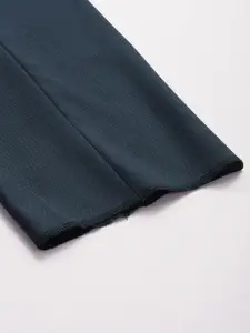 Louis Philippe Men Textured Slim Fit Formal Trousers