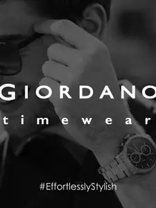 GIORDANO Men Patterned Dial & Bracelet Style Straps Analogue Watch GZ-50071-11