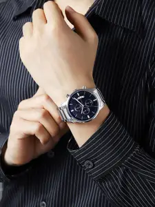 GIORDANO Men Dial & Stainless Steel Bracelet Style Straps Analogue Watch GZ-50055-11A