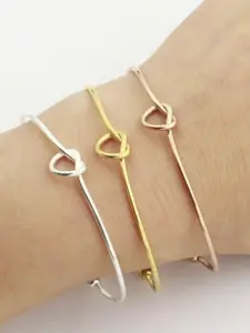 MYKI Set Of 3 Gold-Plated Knot Kada Bracelet