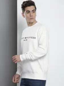 Tommy Hilfiger Pure Cotton Brand Logo Printed Casual Sweatshirt