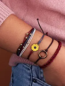 EL REGALO Set Of 4 Wraparound Bracelets