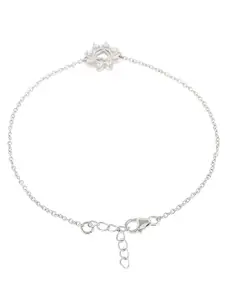 Voylla Women Sterling Silver Rhodium-Plated Charm Bracelet