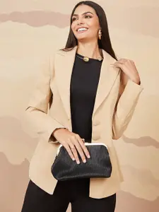 Styli Single-Breasted Two Button Fitted Blazer